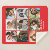 Gepersonaliseerde 9 Photo Collage Sjabloon voor ko Sherpa Deken (Voorkant (horizontaal))