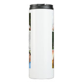 Gepersonaliseerde 9 Photo Collage Sjabloon voor ko Thermosbeker (Achterkant)