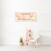 Gepersonaliseerde 9de Bruiloft Jubileum Banner (Insitu)