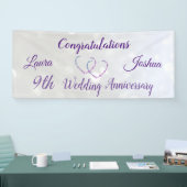 Gepersonaliseerde 9de Bruiloft Jubileum Banner (Beurs)