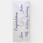 Gepersonaliseerde 9de Bruiloft Jubileum Banner (Verticaal)