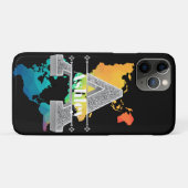 Gepersonaliseerde A Initiaal Silver Monogram Jouw Case-Mate iPhone Case (Achterkant (horizontaal))