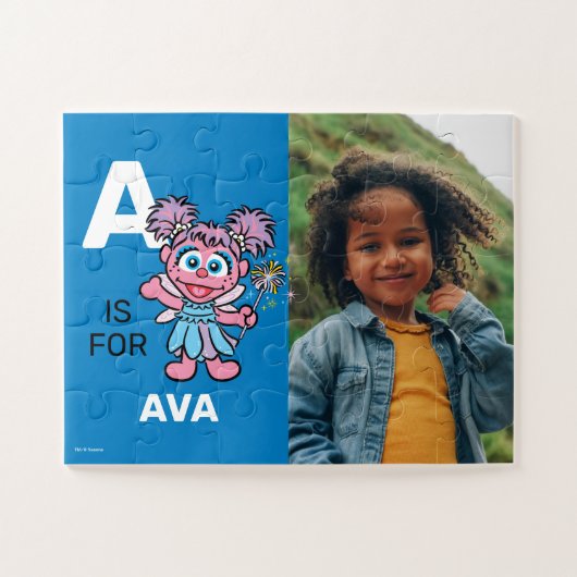 Gepersonaliseerde A is voor Abby Cadabby | Foto Legpuzzel (Horizontaal)