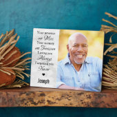 Gepersonaliseerde Aandenken Aan Verloren Geliefde  Fotoplaat (Zijkant)