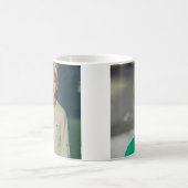 Gepersonaliseerde Aangepaste 2 Foto Dubbelzijdig Koffiemok (Center)