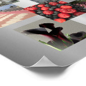 Gepersonaliseerde aangepaste 9 foto collage poster (Hoek)