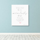 Gepersonaliseerde Aangepaste Adoptie Dag Gift / Ca Canvas Afdruk (Insitu (Houten vloer))