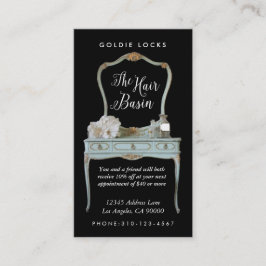 Gepersonaliseerde Aangepaste Antiek Vanity Salon K Aanbevelingskaartje