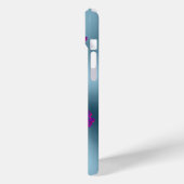 Gepersonaliseerde aangepaste Aqua & Hot Pink Star Case-Mate iPhone Case (Achterkant / Links)