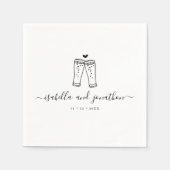 Gepersonaliseerde Aangepaste Beer Toast servetten (Voorkant)