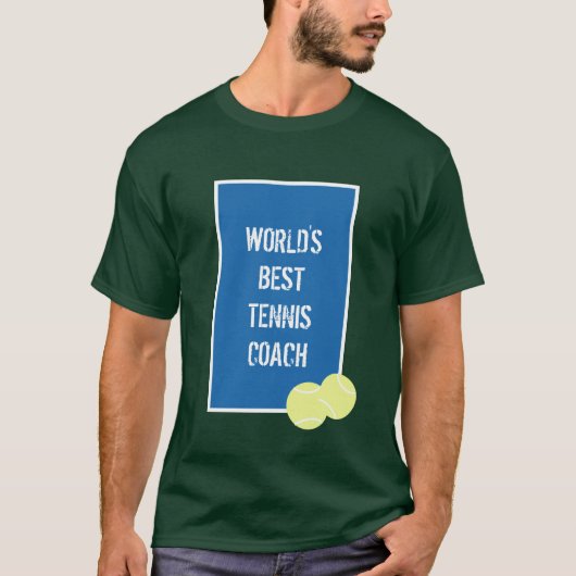Gepersonaliseerde Aangepaste Bericht Tennisbaan Gr T-shirt (Voorkant)