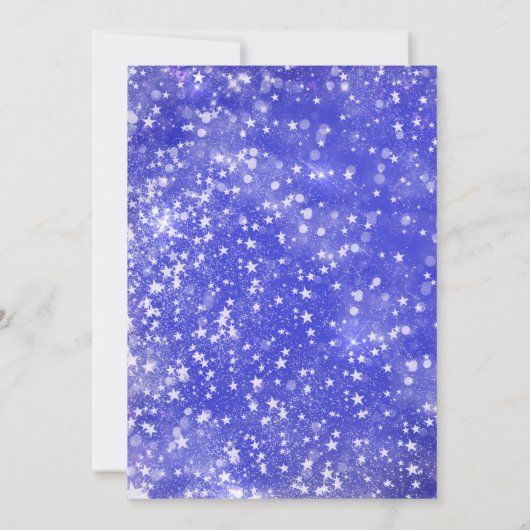 Gepersonaliseerde aangepaste blauwe sneaker kaart (Achterkant)