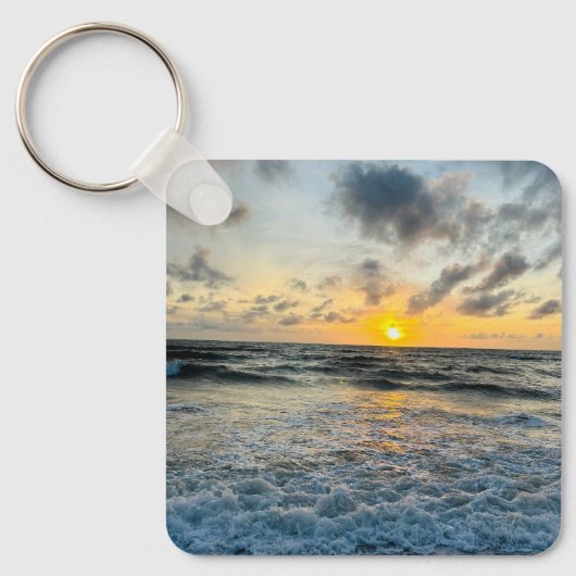 Gepersonaliseerde aangepaste creëer uw eigen foto sleutelhanger (Voorkant)