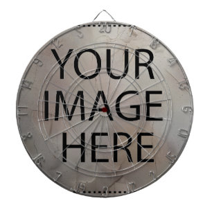 Gepersonaliseerde aangepaste eigen foto en tekst d dartbord