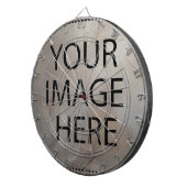 Gepersonaliseerde aangepaste eigen foto en tekst d dartbord (Voorkant Rechts)