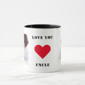 Gepersonaliseerde aangepaste familiefoto Ik hou va Mok (Midden)