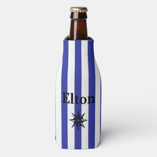 Gepersonaliseerde aangepaste flessenkoeler flesjeskoeler (Fles Voorkant)