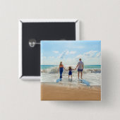 Gepersonaliseerde aangepaste foto Button uw eigen  (Voorkant /achterkant)