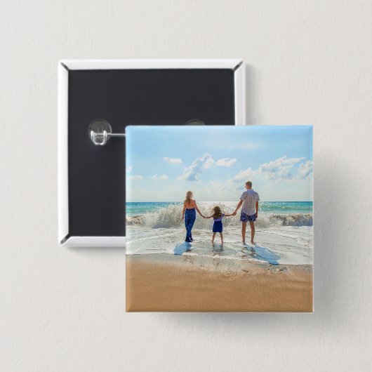 Gepersonaliseerde aangepaste foto Button uw eigen  (Voorkant /achterkant)