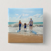 Gepersonaliseerde aangepaste foto Button uw eigen  (Voorkant)