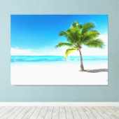 Gepersonaliseerde aangepaste foto canvas afdrukken (Insitu (Houten vloer))