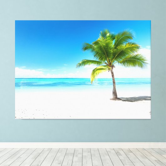 Gepersonaliseerde aangepaste foto canvas afdrukken (Insitu (Houten vloer))