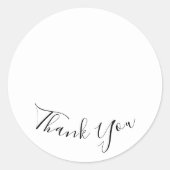 Gepersonaliseerde aangepaste foto dank je ronde sticker (Voorkant)