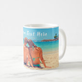 Gepersonaliseerde Aangepaste Foto en Tekst Koffie  Koffiemok (Voorkant rechts)