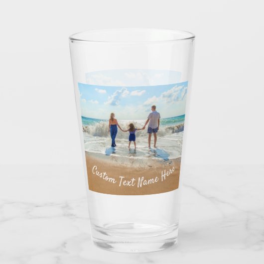 Gepersonaliseerde Aangepaste Foto en Tekst Naam Gl Glas (Achterkant)