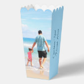 Gepersonaliseerde Aangepaste Foto en Tekst Popcorn Bedankdoosjes (Voorkant)