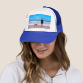 Gepersonaliseerde Aangepaste Foto en Tekst Trucker Pet (In situ)