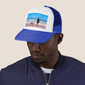 Gepersonaliseerde Aangepaste Foto en Tekst Trucker Pet (In situ)