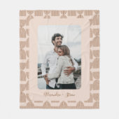 Gepersonaliseerde aangepaste foto Keep Earth patro Fleece Deken (Voorkant)