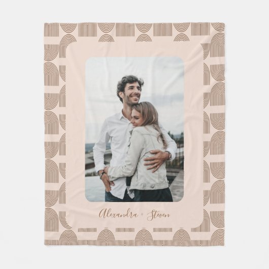 Gepersonaliseerde aangepaste foto Keep Earth patro Fleece Deken (Voorkant)