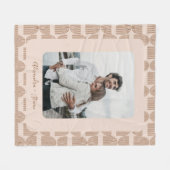 Gepersonaliseerde aangepaste foto Keep Earth patro Fleece Deken (Voorkant (Horizontaal))