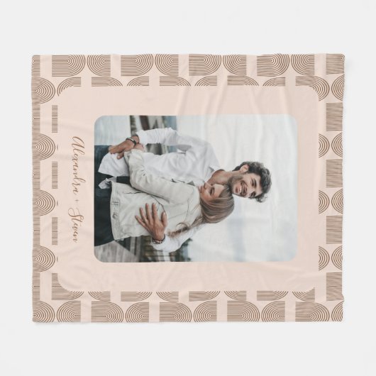 Gepersonaliseerde aangepaste foto Keep Earth patro Fleece Deken (Voorkant (Horizontaal))