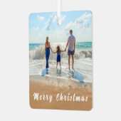 Gepersonaliseerde Aangepaste Foto Kerst Ornament (Voorkant links)