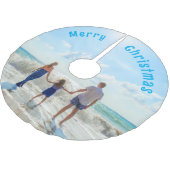 Gepersonaliseerde Aangepaste Foto Kerstboom Rok (Gekanteld)