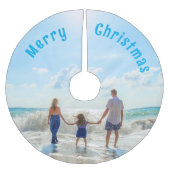 Gepersonaliseerde Aangepaste Foto Kerstboom Rok (Voorkant)