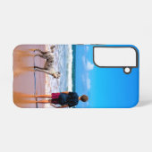 Gepersonaliseerde aangepaste foto ontwerp uw huisd samsung galaxy hoesje (Achterkant horizontaal)