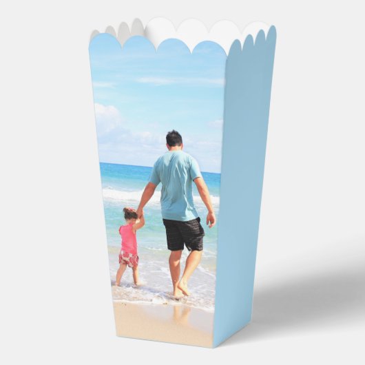 Gepersonaliseerde Aangepaste Foto Popcorn dozen Bedankdoosjes (Achterkant)