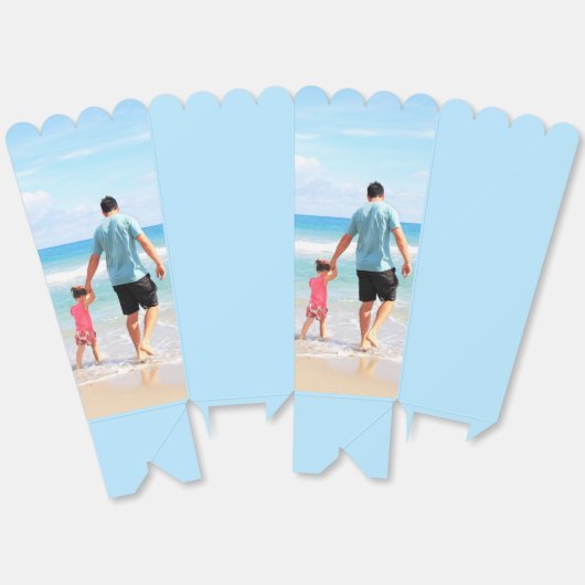 Gepersonaliseerde Aangepaste Foto Popcorn dozen Bedankdoosjes (Ongevouwen)