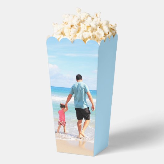 Gepersonaliseerde Aangepaste Foto Popcorn dozen Bedankdoosjes (Popped)