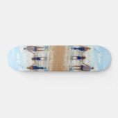 Gepersonaliseerde aangepaste foto skateboard Uw fo (Horizontaal)