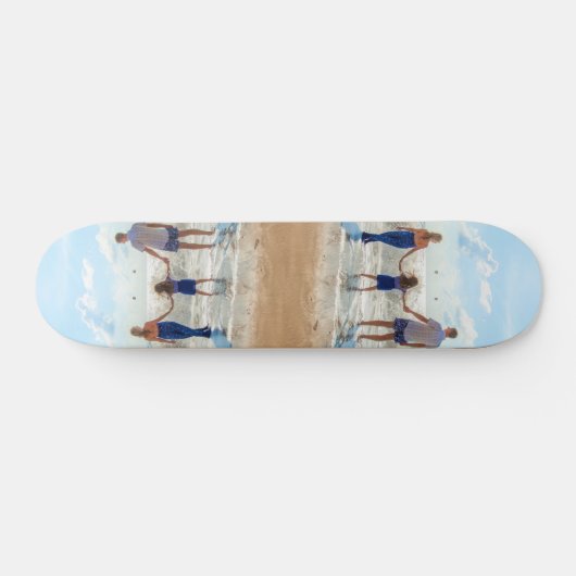 Gepersonaliseerde aangepaste foto skateboard Uw fo (Horizontaal)