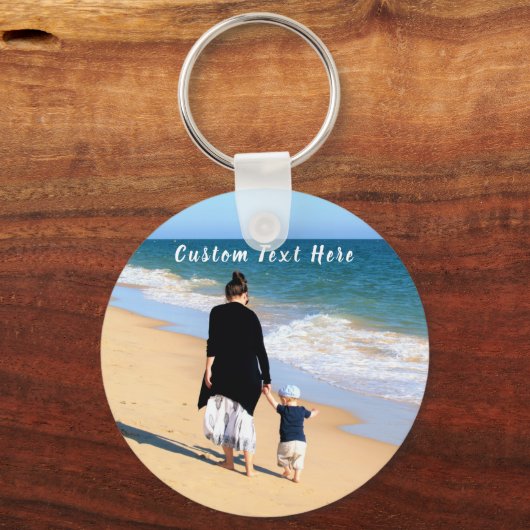 Gepersonaliseerde aangepaste foto Sleutelhanger me (Voorkant)