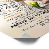 Gepersonaliseerde aangepaste foto sympathie, als i poster (Hoek)