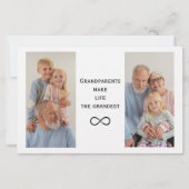 Gepersonaliseerde Aangepaste Foto & Tekst Grootoud Briefpapier (Voorkant)