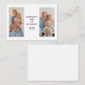 Gepersonaliseerde Aangepaste Foto & Tekst Grootoud Notitiekaartje (Voorkant / Achterkant)