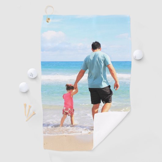 Gepersonaliseerde Aangepaste Foto Uw Golf Handdoek (Insitu)